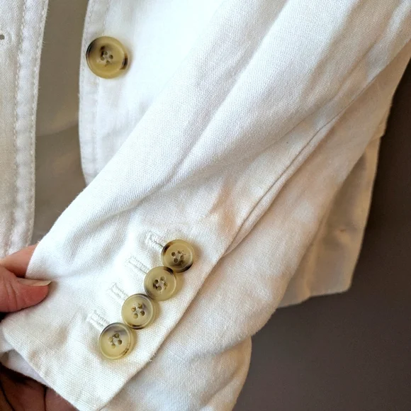 J. Crew White Linen School Boy Blazer 6 - Picture 8 of 13